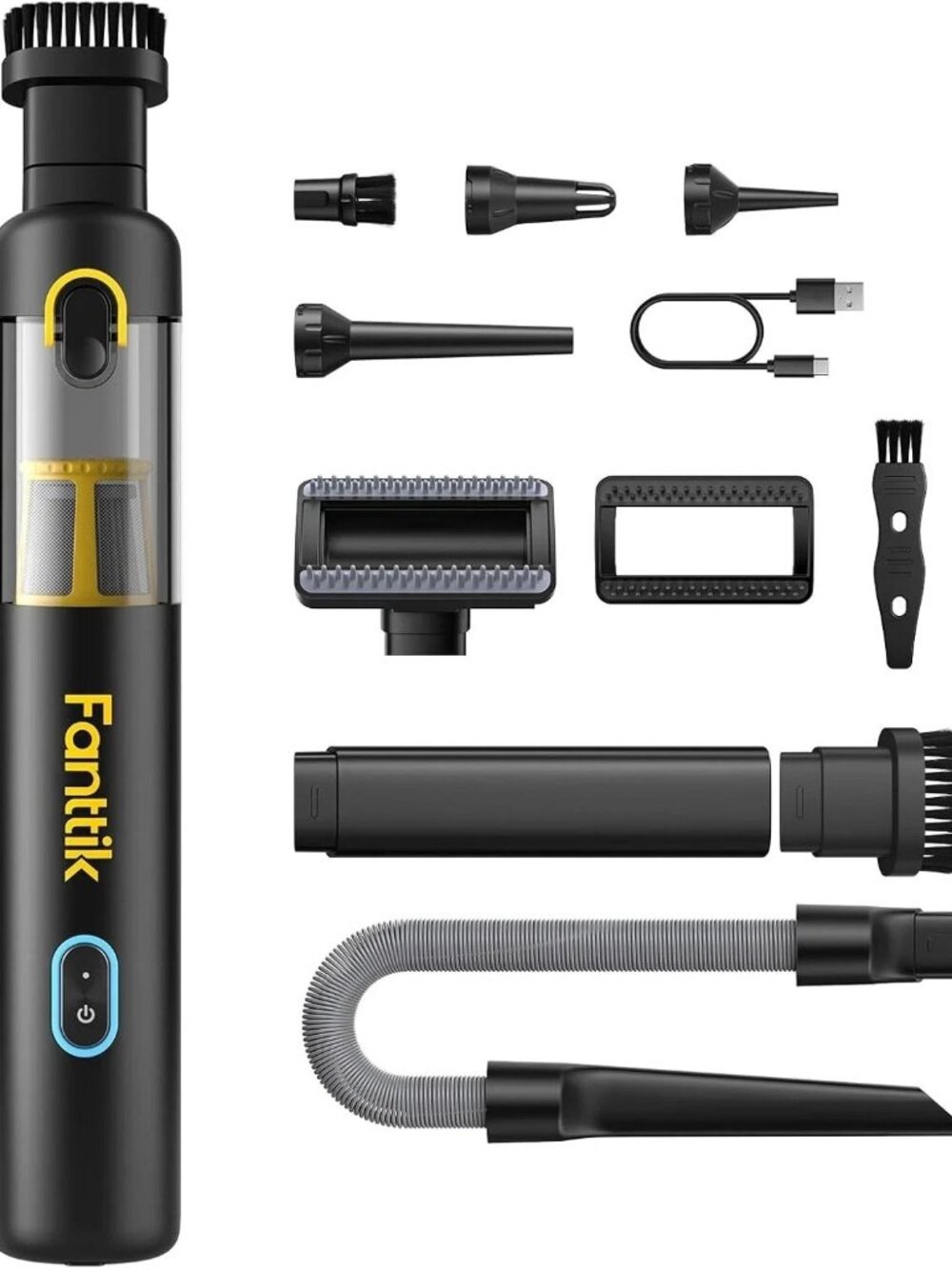 fanttik v8 apex car vaccum black